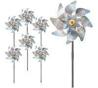 LGWJHCY Reflective Bird Repellent Windmill, Reflective Birds Deterrent,Keep Birds Away from Your House,Window,Garden,Farm(6 pezzi)