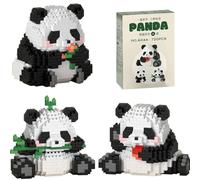 LGWJHCY Set di blocchi per panda 3 in 1, set da 720 pezzi, set di blocchi per la costruzione di animali, mini animals, Gifts for Children