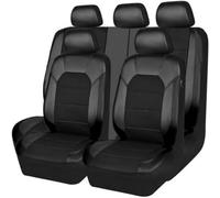 LGXYLF Auto Set Coprisedili per Mitsubishi Colt Z30 / Colt ClearTec 2004-2012, Pelle Traspirante Impermeabile Protezioni Sedile Accessori Auto,Black
