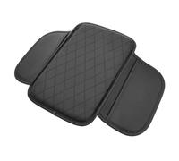 LGXYLF Cuscino per Bracciolo Auto per Volvo V50 2004-2007, Impermeabile Copri Poggiabraccio per Auto con 2 Tasche Portaoggetti,Black