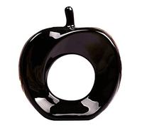 LGYKUMEG Apple Ceramica Ornamento Ornamento Ceramica opere d'Arte Scultura Decorazione della casa usata in Soggiorno Camera da Letto Studio Ufficio Decorazione figurina,Nero