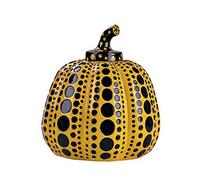 LGYKUMEG Yayoi Kusama Zucca Scultura Statua Ornamento Ornamento Botanico Decorazione Giardino Artisti Moderna Scultura DOT Art Home Decor Accessori Ufficio Nozze,Giallo
