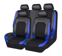LGZFC 9 Pezzi Auto Set Coprisedili in Pelle PU per Mitsubishi EVO 3 4 5 6, Coprisedili Anteriori E Posteriori Impermeabile, Compatibili con Airbag,D