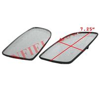 LH & RH Specchio Porta Chevrolet Aveo Orvm Convesso Cristallo Con Piastra Base