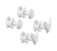 LH set due coppie appendini, portasciugamani senza foro per bagno, autoavvitanti al termoarredo scaldasalviette senza forare - made in italy