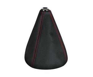 LH0 Premium Cuffia Leva Cambio In Pelle - Nero/Rosso