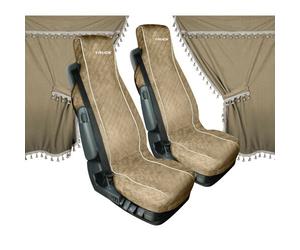 LH9J Melissa Set Tende E Coprisedili In Microfibra Per Camion - Beige