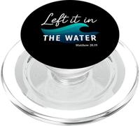L'ha lasciato nell'acqua Matteo 28:19 Battesimo Fede cristiana PopSockets PopGrip per MagSafe