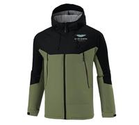 LHABCTRO Giaccas Da Montagna A.s.t.o.n M.a ti.n, Jacket leggera casual slim fit con colletto, Coat per Trekking e all'aria Aperta, casual(Green,2XL)