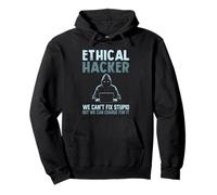 L'hacker etico sarcastico non può risolvere stupido ma può caricare per Felpa con Cappuccio