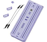 Lhanel - Set riformatore per pilates e pilates multiuso, pieghevole, per casa, attrezzatura per pilates scorrevole con timer (viola)