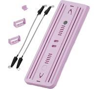 Lhanel - Set riformatore per pilates e pilates multiuso, pieghevole, per casa, attrezzatura per pilates scorrevole, con timer, colore: rosa