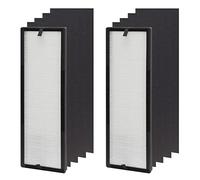 Lhari NEA-F1 True HEPA filtro di ricambio e filtro al carbone attivo NEA-C1, compatibile con purificatore d'aria Eureka NEA120 e Toshiba CAF-W36USW, confezione da 2