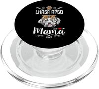 Lhasa Apso Mama Dog Lover Puppy Dog Mom Mothers Day PopSockets PopGrip per MagSafe