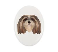 Lhasa Apso piastrella geometrica Art-Dog