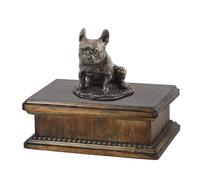 Lhasa Apso urna bassa di legno Art-Dog
