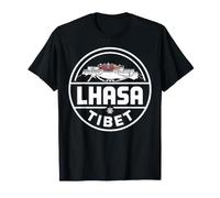Lhasa Tibet Circle Emblema Viaggio Souvenir Maglietta