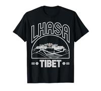Lhasa Tibet Scenic Arch Viaggio Souvenir Maglietta