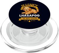 Lhasapoo Se non posso portare il mio cane non diventerò un divertente amante dei cani PopSockets PopGrip per MagSafe