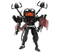 LHBM Aggiorna Scienziato Toilet Action Figures Building Blocks,Titan Gman Costruzione Kit Giocattoli da Toilette Skibidi Sviluppa l'immaginazione e Le capacità pratiche B