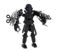 LHBM Aggiorna Scienziato Toilet Action Figures Building Blocks,Toilet Man Building Blocks Kit Regali,Skibidi Blocchi di Costruzione della Educativo per Bambini Regalo B
