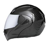 LHBM Casco Flip-up,Casco Modulare Apribile Moto Touring Sport Visiera Parasole,Casco Moto Antivento prevenzione delle collisioni per Uomo Donna Scooter Adulto W,L(59-60cm)