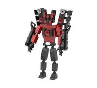 LHBM Skibidi Blocchi di Costruzione della,Toilet Man Building Blocks Kit Regali,Aggiorna Scienziato Toilet Action Figures Building Blocks for Bambini,Regali for i Fan C
