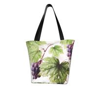 LHBWCVN Bella borsa tote con foglie d'uva per le donne borsa con manico superiore borsa a tracolla grande borse hobo borse casual borsa per la spesa estetica riutilizzabile borsa della spesa borsa da