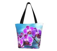 LHBWCVN Bella borsa tote orchidea per le donne borsa con manico superiore borsa a tracolla grande borse hobo borse casual estetiche borsa della spesa riutilizzabile borsa della spesa borsa da lavoro