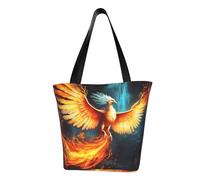 LHBWCVN Bella fenice Tote Bag per le donne Top-Handle Purse Large Shoulder Hobo Bags Casual Borse Estetica Shopping Bag Riutilizzabile Borsa della spesa Borsa da lavoro con cerniera Borsa da viaggio