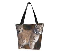 LHBWCVN Borsa tote Canada Lynx da donna con manico superiore borsa a tracolla grande borse hobo borse casual estetiche borsa per la spesa riutilizzabile borsa della spesa borsa da lavoro con cerniera