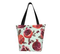 LHBWCVN Borsa tote con motivo melograno per le donne borsa con manico superiore borsa a tracolla grande borse casual borse estetiche borsa per la spesa riutilizzabile borsa della spesa borsa da lavoro