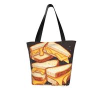LHBWCVN Borsa tote con panini al formaggio per donna borsa con manico superiore borsa a tracolla grande borse hobo borse casual borsa per la spesa estetica borsa della spesa riutilizzabile borsa da