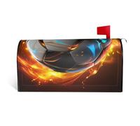 LHBWCVN Cool Soccer Ball - Coperture magnetiche per cassette postali personalizzate, copertura decorativa per cassetta delle lettere di benvenuto, decorazione per cassetta postale di benvenuto per