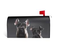 LHBWCVN Copertura magnetica per cassetta postale con cane Schnauzer carino Schnauzer Copertura decorativa per cassetta delle lettere di benvenuto copertura decorativa per cassetta postale di benvenuto