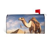 LHBWCVN Coperture magnetiche per cassette postali color cammello, copertura decorativa per cassetta delle lettere di benvenuto, decorazione per cassetta postale di benvenuto per giardino, cortile