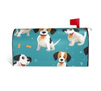 LHBWCVN Coperture magnetiche per cassette postali con cani in stile cartone animato, copertura decorativa per cassetta delle lettere di benvenuto, decorazione per cassetta postale di benvenuto per