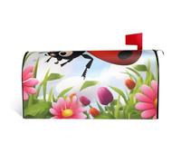 LHBWCVN Coperture magnetiche per cassette postali con coccinelle in stile cartone animato, copertura decorativa per cassetta delle lettere di benvenuto, decorazione per cassetta postale di benvenuto