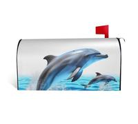 LHBWCVN Coperture magnetiche per cassette postali con delfino 3D uniche coperture per cassetta delle lettere personalizzate Copertura decorativa per cassetta della posta di benvenuto per giardino
