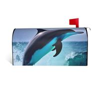LHBWCVN Coperture magnetiche per cassette postali con delfino, copertura decorativa per cassetta delle lettere di benvenuto, decorazione per cassetta postale di benvenuto, decorazione standard per