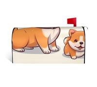 LHBWCVN Cute Shiba Inu Coperture per cassette postali magnetiche per cassette postali personalizzate Copertura decorativa per cassetta delle lettere di benvenuto per giardino cortile standard oversize