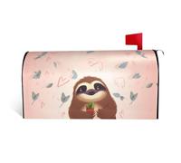 LHBWCVN Graziose coperture per cassette postali con bradipo magnetico involucri per cassetta delle lettere personalizzate Copertura decorativa per cassetta della posta di benvenuto per giardino