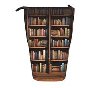 LHBWCVN Libreria Libreria Borsa Cosmetici Astuccio Portamatite Telescopico Portamatite Portatile Simpatico Stand Up Pencil Pouch per Donne Uomini Viaggio Portamonete Borsa