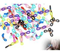 Lhbwhiz 50 pezzi segnapunti,fermaferri in silicone per ferri da maglia,fermaferri per lavori a maglia,cappucci per ferri da maglia,fermaferri per lavori a maglia,per lavori a maglia(multicolore)