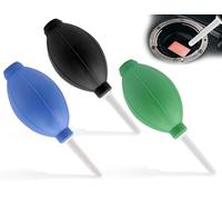 Lhbwhiz Confezione da 3 Soffiatori per Polvere a Soffietto,Potente Soffiatore d'Aria,Pulizia dei Residui di Polvere,Soffiatore ad Aria,per Rimuove lo Sporco Superficiale Fotocamere(Nero, Verde, Blu)
