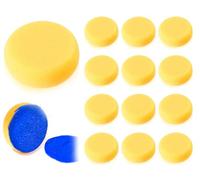 Lhbwhiz set di spugne per pittura rotonde da 12 pezzi, spugne sintetiche da 7 cm, spugne assorbenti artigianali, spugne artistiche morbide per pittura su ceramica acquerello artigianale