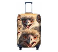 LHCVSFGW A Flock of struches - Custodia per bagaglio da viaggio, con protezione elastica e lavabile, antigraffio, protezione spessa per bagagli da 45,7 a 81,3 cm, nero, M