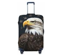 LHCVSFGW Copertura per bagagli da viaggio American bald aquila protezione per valigie elastica lavabile coperture per bagagli antigraffio copertura per valigie ispessita protezione per bagagli adatta