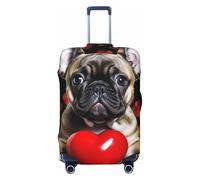 LHCVSFGW Copertura per bagagli da viaggio Bulldog francese che tiene valigia Protector elastica lavabile copertura per bagagli antigraffio copertura per bagagli spessa protezione per bagagli adatta
