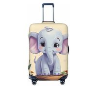 LHCVSFGW Copertura per bagagli da viaggio con elefante carino protezione per valigie elastica lavabile coperture per bagagli antigraffio copertura per bagagli spessa protezione per bagagli adatta per